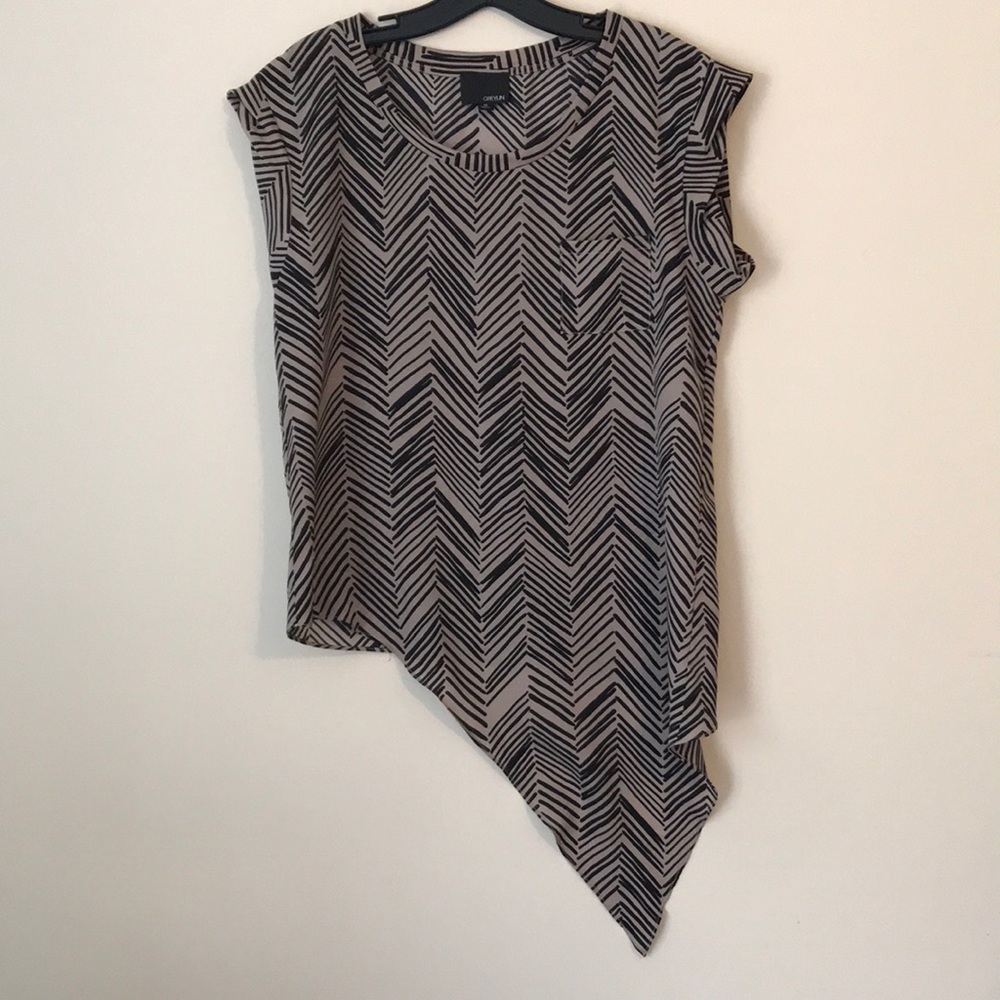 Black and gray blouse